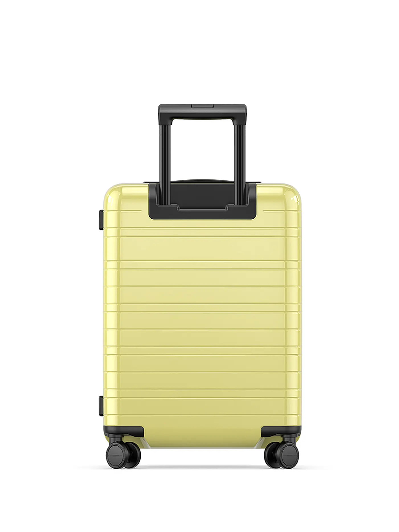 HORIZN STUDIOS | Handgepäck Trolley H5 ESSENTIAL 55cm All Black | gelb